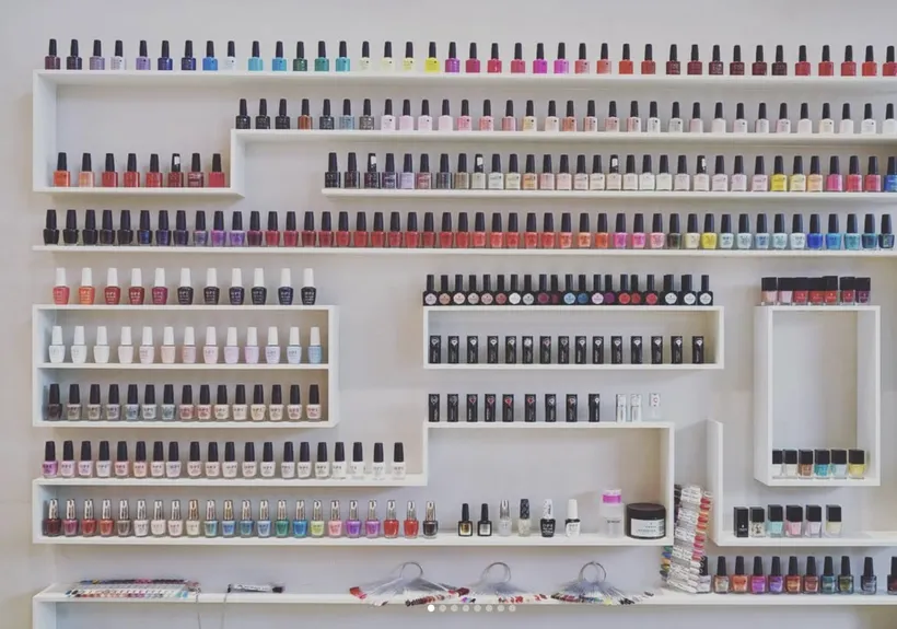 Le mur de vernis de The Beauty Loft